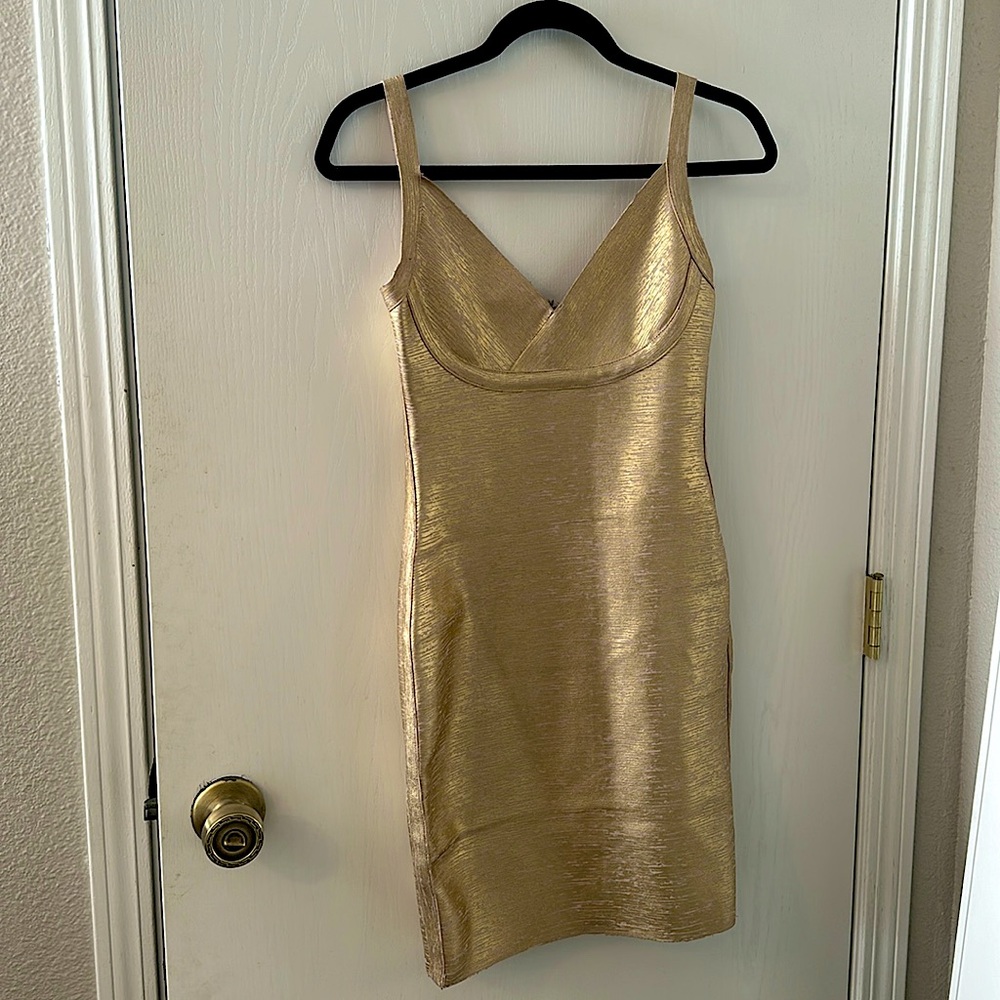 Gold Cocktail Dress